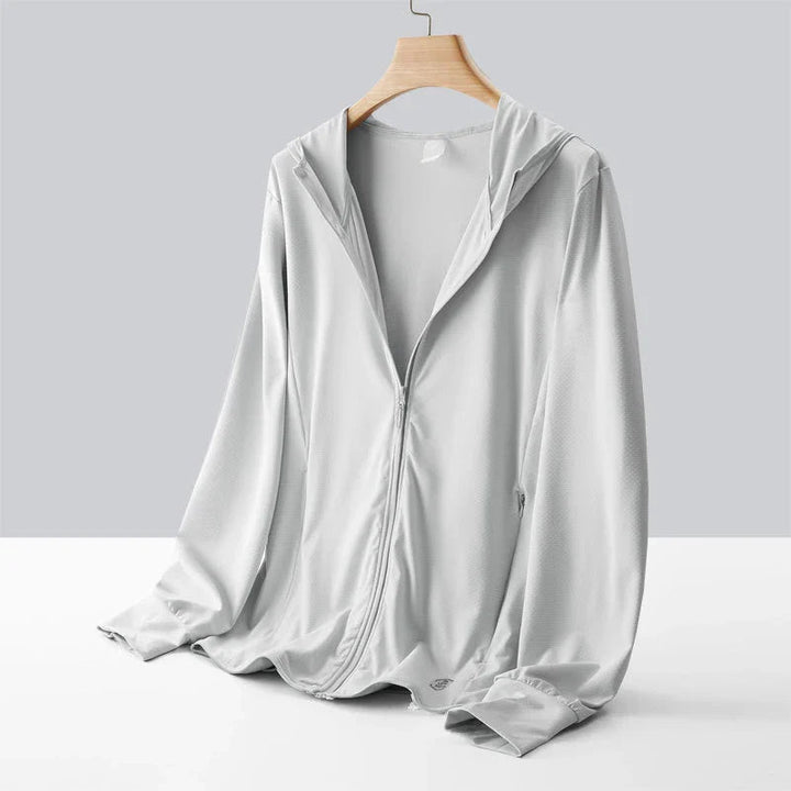 Leichte Herrenjacke mit Reißverschluss, ideal für milde Tage und vielseitige Anlässe.