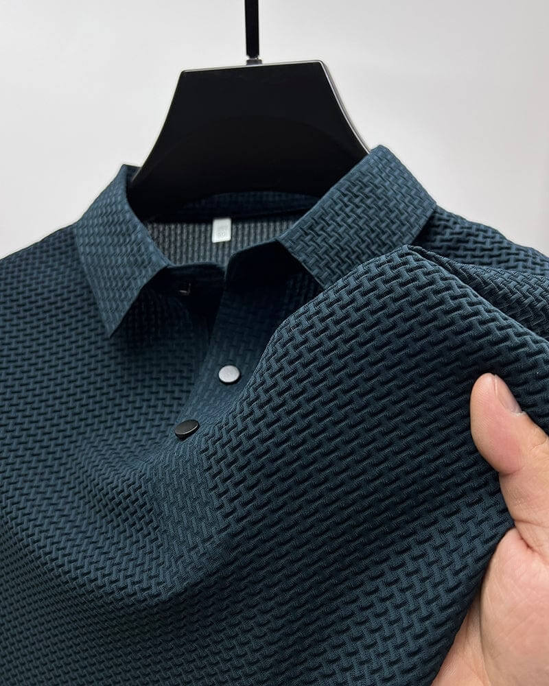 Luxuriöses Herren-Poloshirt mit edlem Design und atmungsaktivem Material für den Sommer