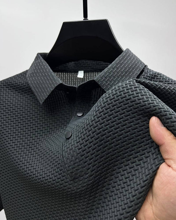 Luxuriöses Herren-Poloshirt mit edlem Design und atmungsaktivem Material für den Sommer
