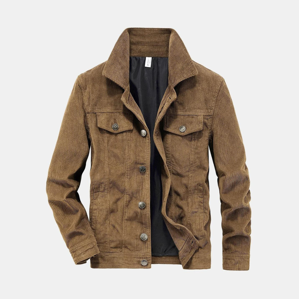 Luxus-Cordjacke für Männer, perfekt für stilvolle Herbst- und Winter-Outfits