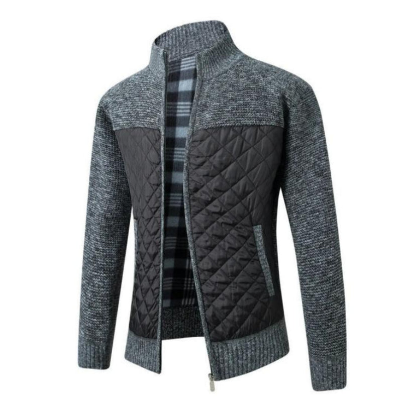 Maskuline, schmal geschnittene Strickjacke für Männer, ideal für stilvolle Winterlooks