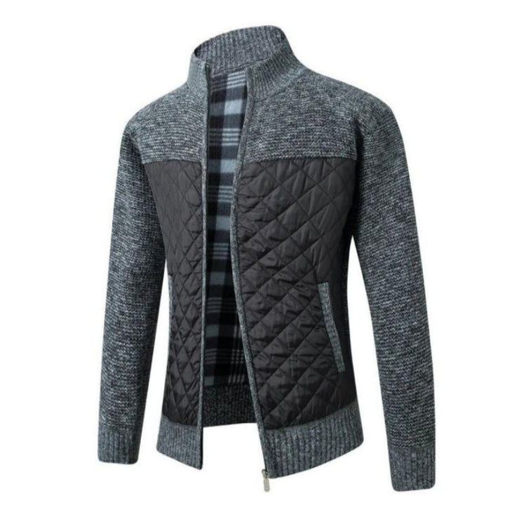 Maskuline, schmal geschnittene Strickjacke für Männer, ideal für stilvolle Winterlooks