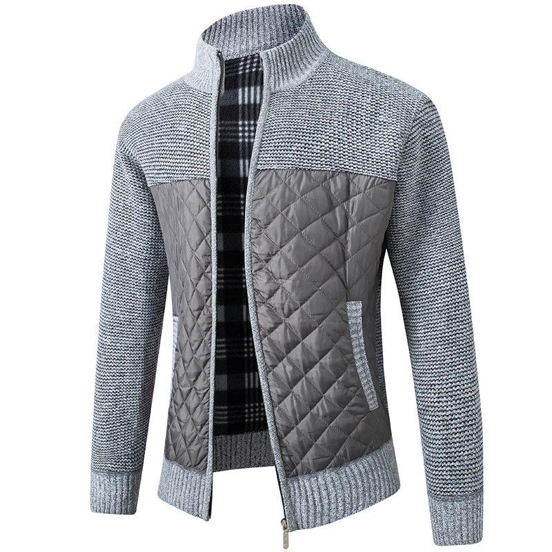 Maskuline, schmal geschnittene Strickjacke für Männer, ideal für stilvolle Winterlooks