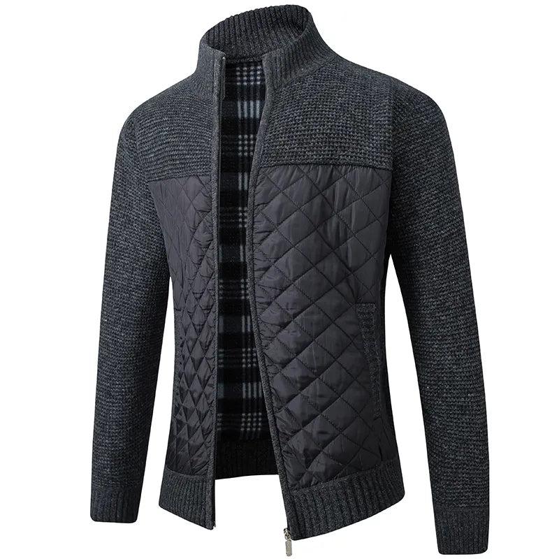 Maskuline, schmal geschnittene Strickjacke für Männer, ideal für stilvolle Winterlooks