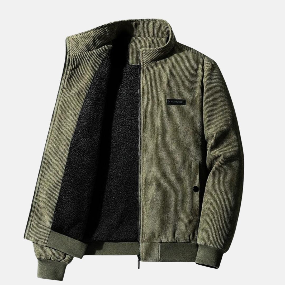 warme Cordjacke für Männer, stilvoll und isolierend für Herbst und Winter.