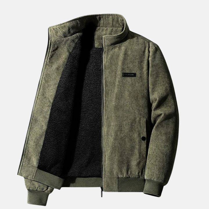 warme Cordjacke für Männer, stilvoll und isolierend für Herbst und Winter.