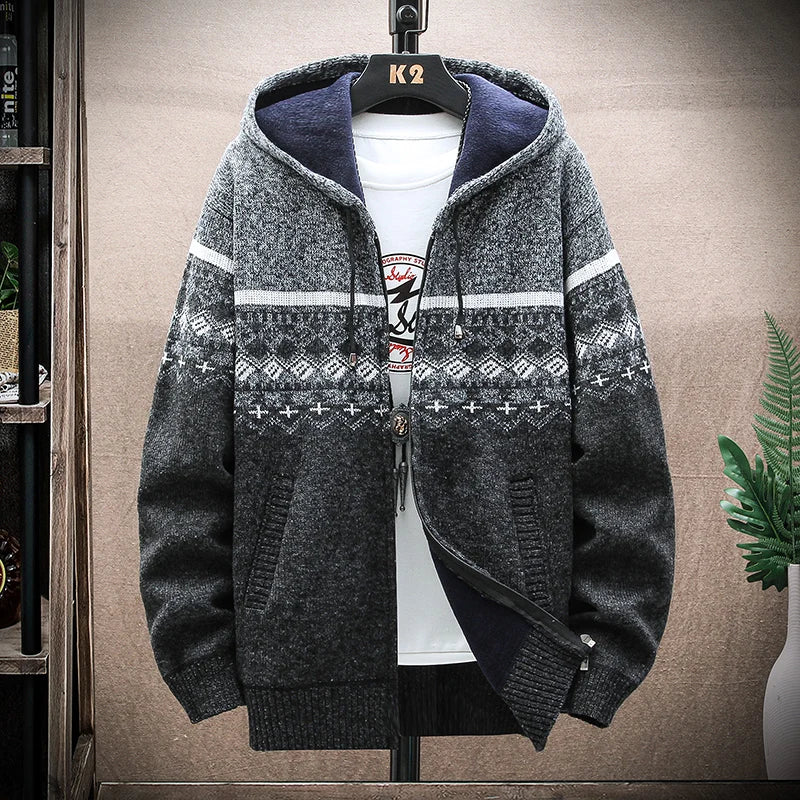 Moderne karierte Winterjacke für Männer, warm und stylisch für den Winter