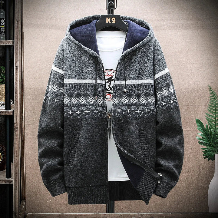 Moderne karierte Winterjacke für Männer, warm und stylisch für den Winter