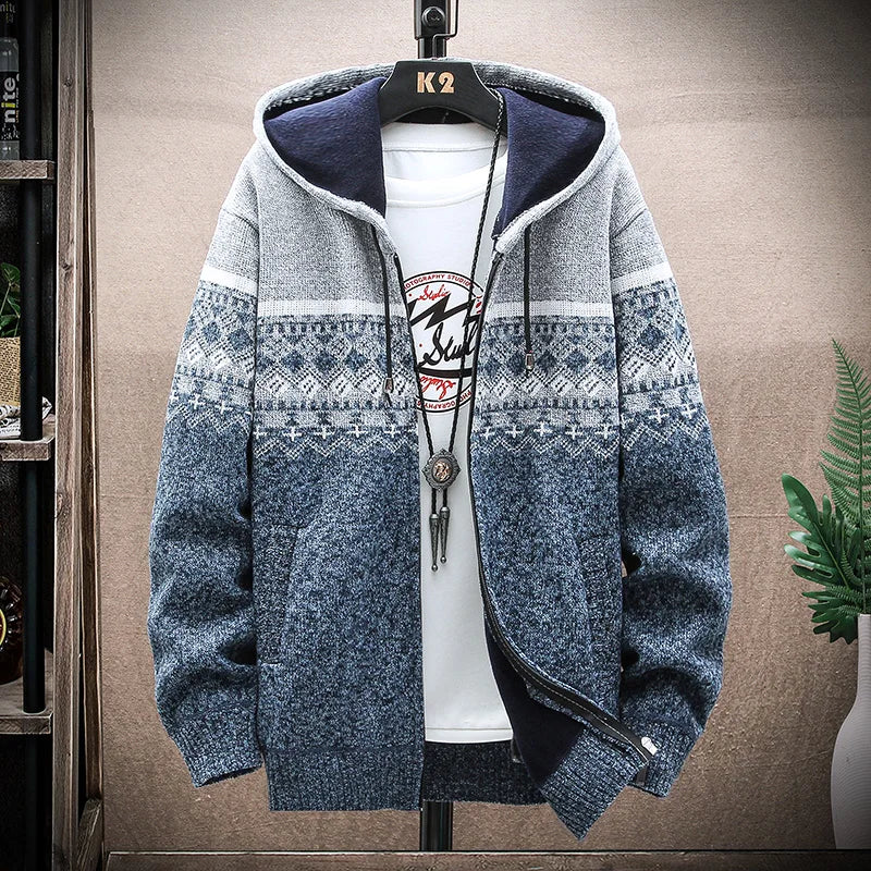 Moderne karierte Winterjacke für Männer, warm und stylisch für den Winter