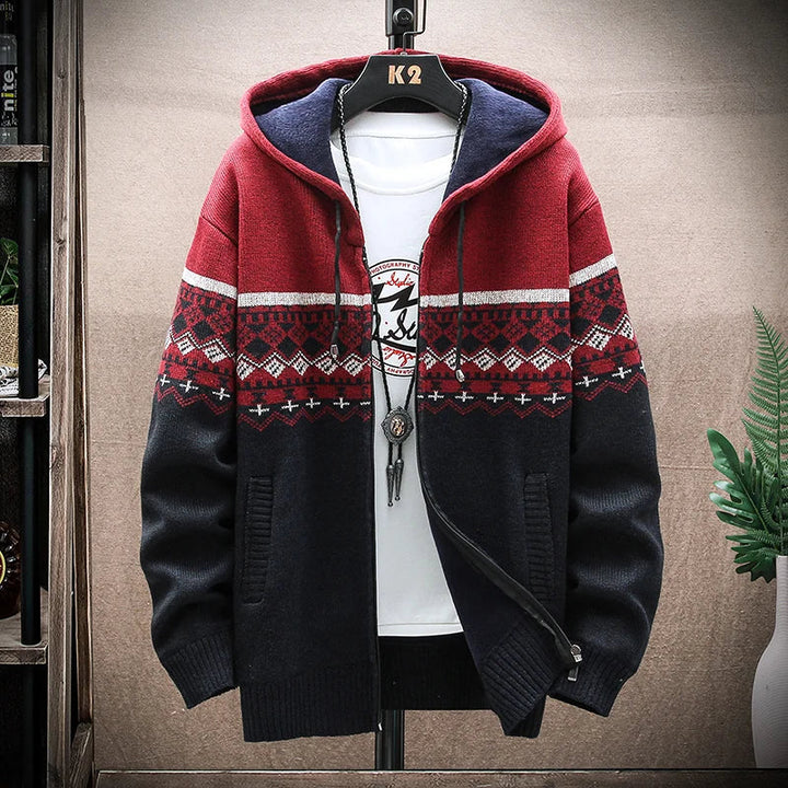 Moderne karierte Winterjacke für Männer, warm und stylisch für den Winter