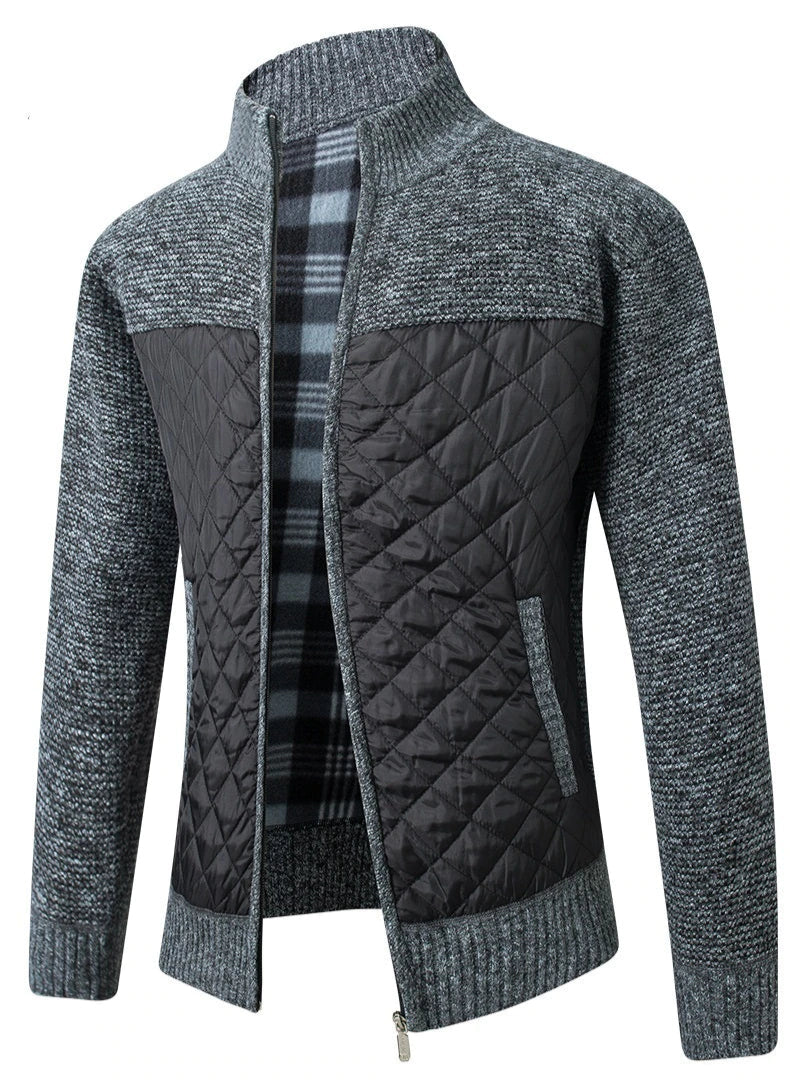 Schlanke Winterjacke für Herren, trendiges Design mit praktischen Funktionen
