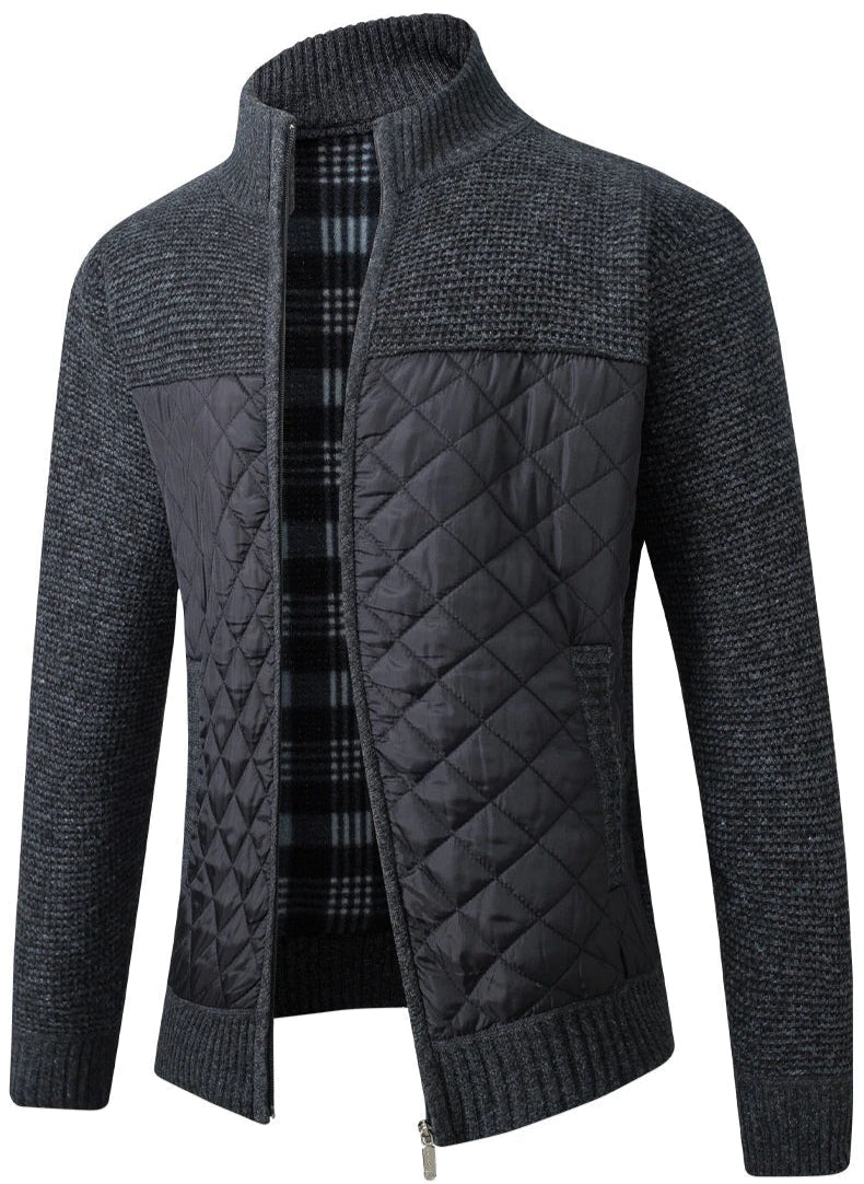 Schlanke Winterjacke für Herren, trendiges Design mit praktischen Funktionen