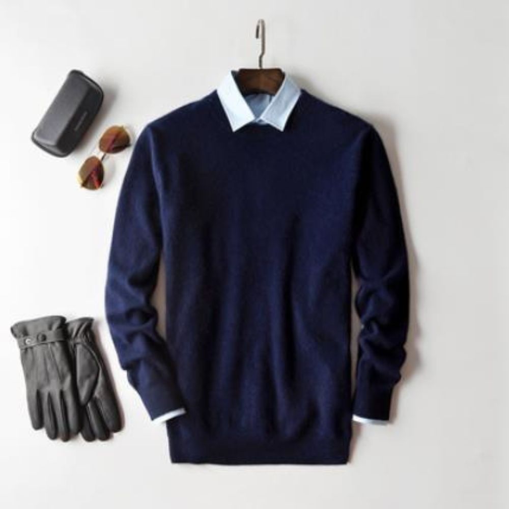  Moderner Freizeitpullover für Männer, warm und stilvoll für entspannte Looks.