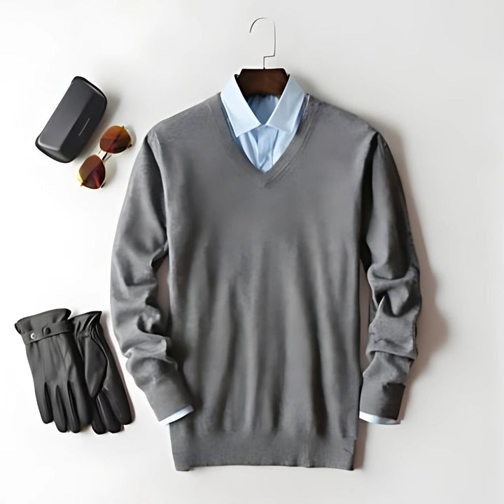  Moderner Freizeitpullover für Männer, warm und stilvoll für entspannte Looks.