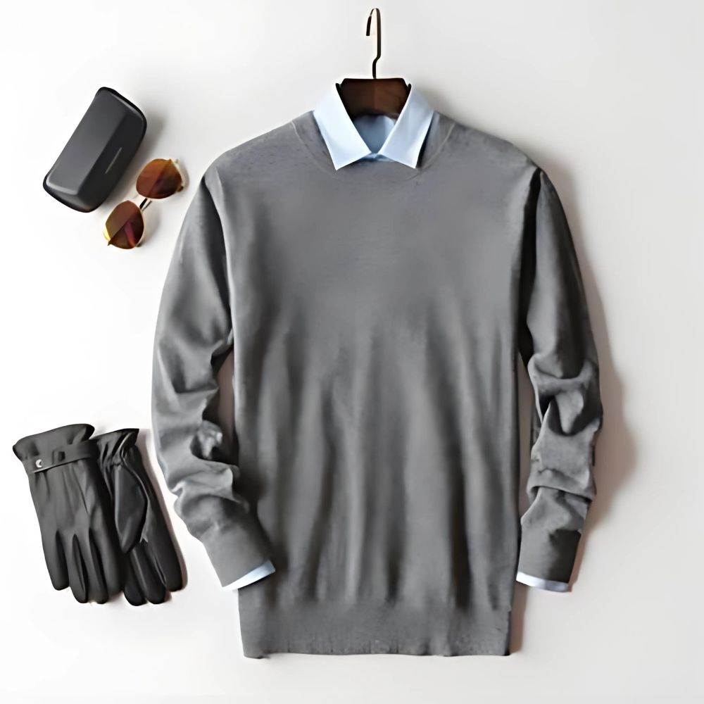  Moderner Freizeitpullover für Männer, warm und stilvoll für entspannte Looks.