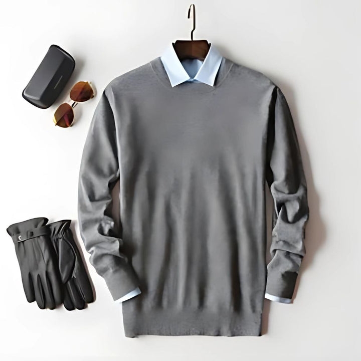  Moderner Freizeitpullover für Männer, warm und stilvoll für entspannte Looks.