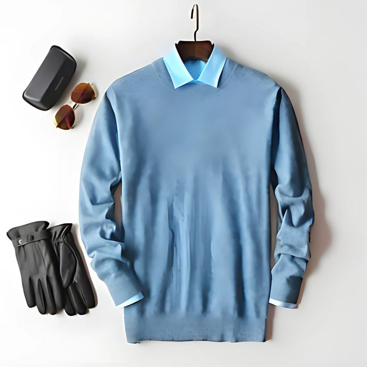  Moderner Freizeitpullover für Männer, warm und stilvoll für entspannte Looks.