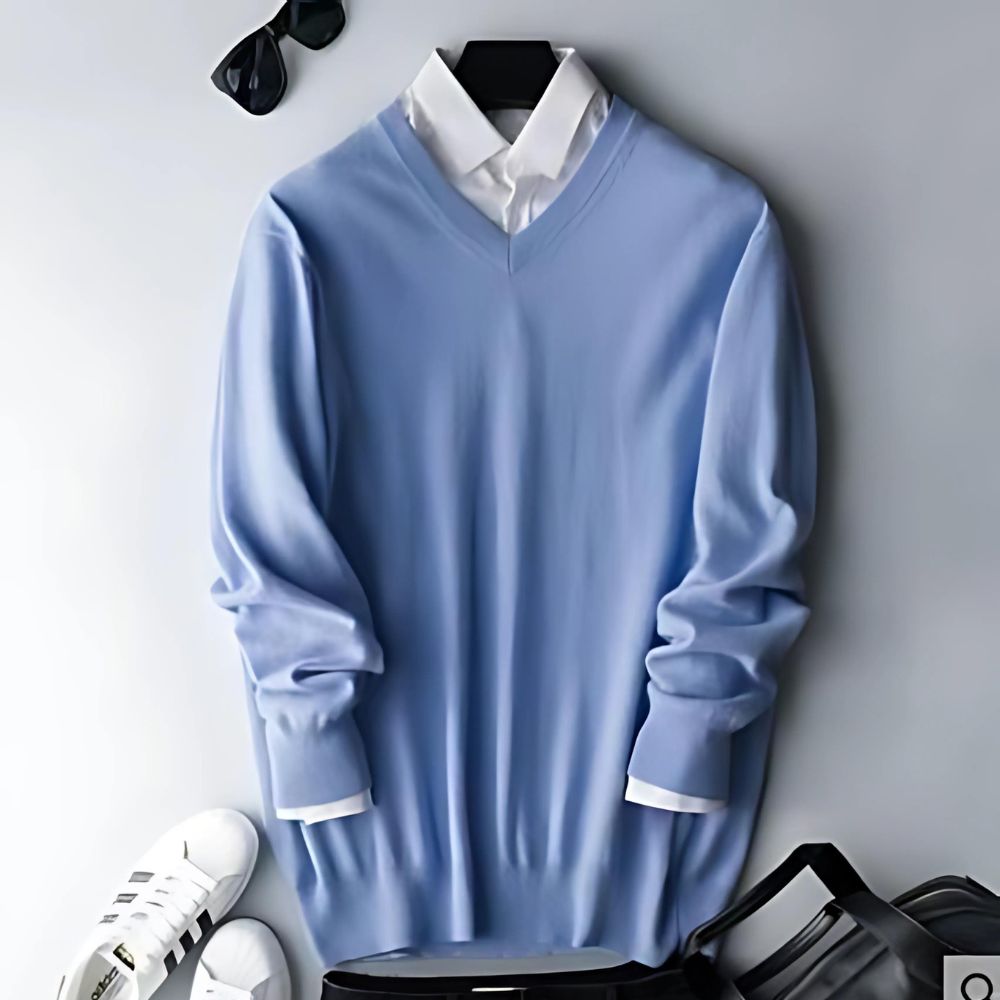  Moderner Freizeitpullover für Männer, warm und stilvoll für entspannte Looks.