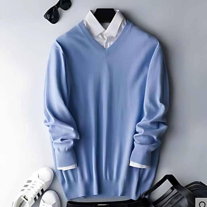  Moderner Freizeitpullover für Männer, warm und stilvoll für entspannte Looks.