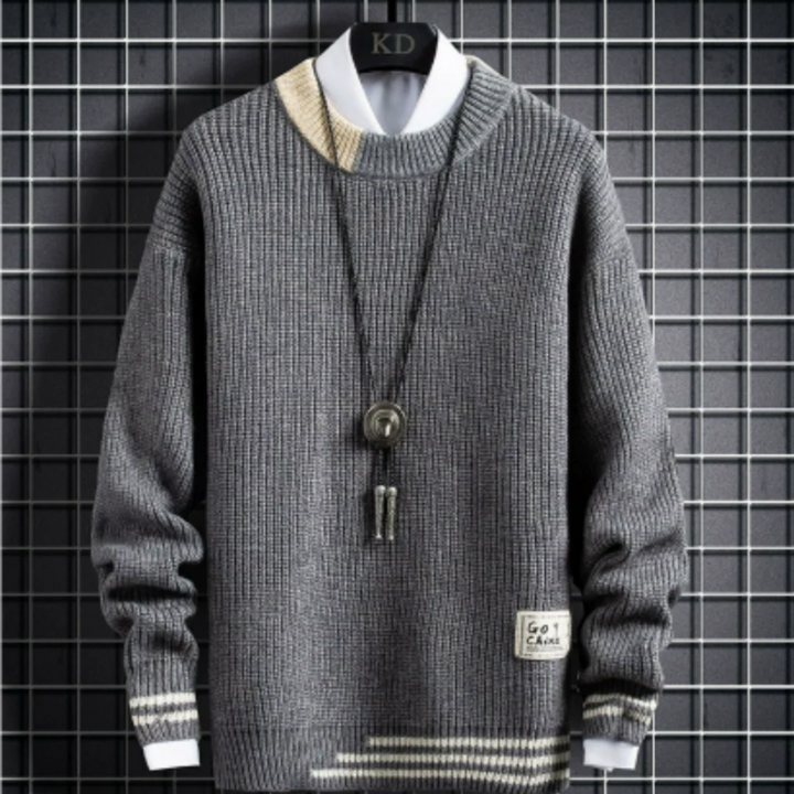 Moderner warmer Pullover für Herren in zeitlosem, komfortablem Design