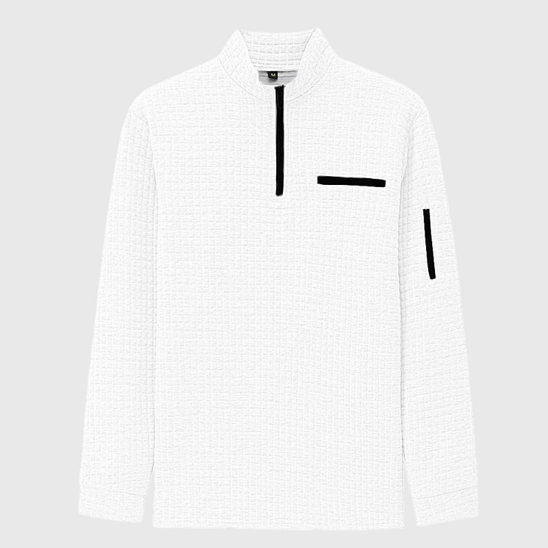 Modernes langärmeliges Herren-Polo, stilvoll und atmungsaktiv für jeden Anlass