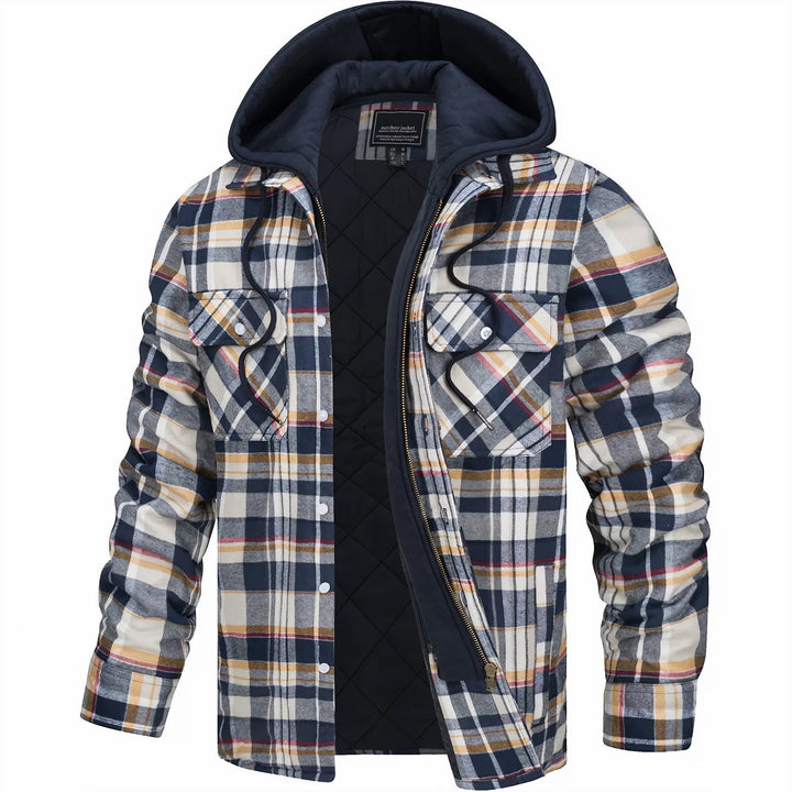 Modische Flanelljacke für Männer, perfekt für Herbst- und Wintertage