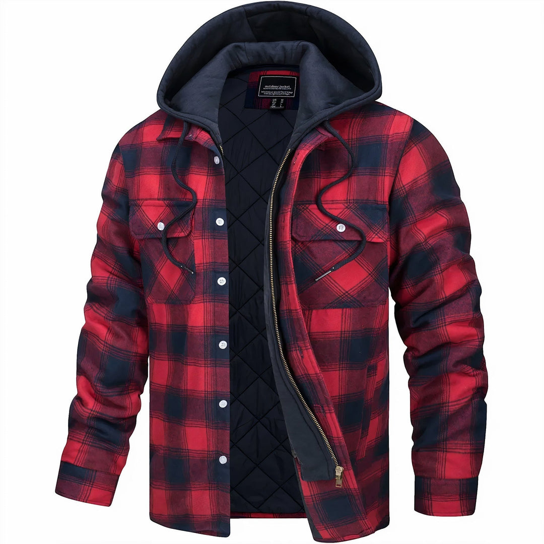 Modische Flanelljacke für Männer, perfekt für Herbst- und Wintertage