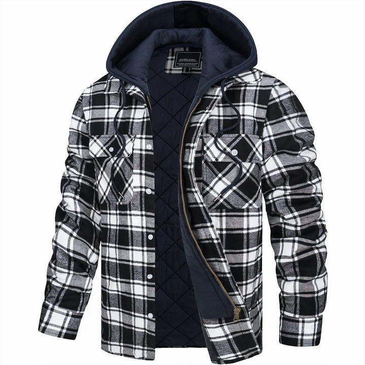 Modische Flanelljacke für Männer, perfekt für Herbst- und Wintertage