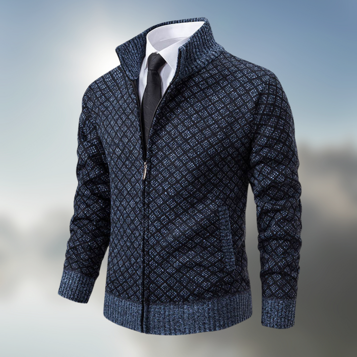 Modische Herrenjacke mit Reißverschluss, perfekt für Herbst- und Wintertage
