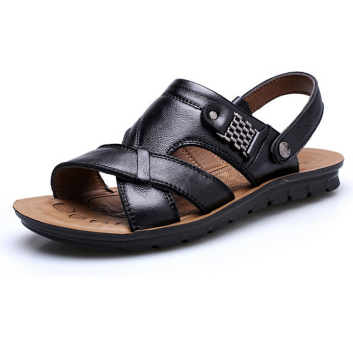 Modische Ledersandalen für Herren mit erstklassigem Komfort und Grip – stilvoll und bequem für den Sommer.