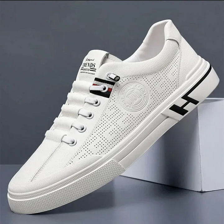 Modische Herren-Sneaker zum Schnüren mit rutschfester Sohle und sportlichem Design








