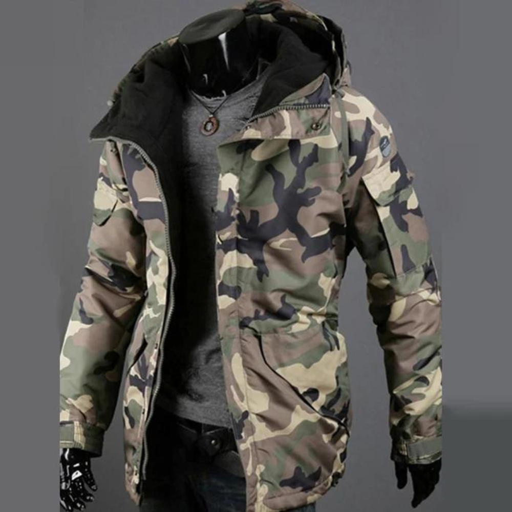 Modische Tarnjacke für Männer, strapazierfähig und stylisch für Herbst- und Winterabenteuer
