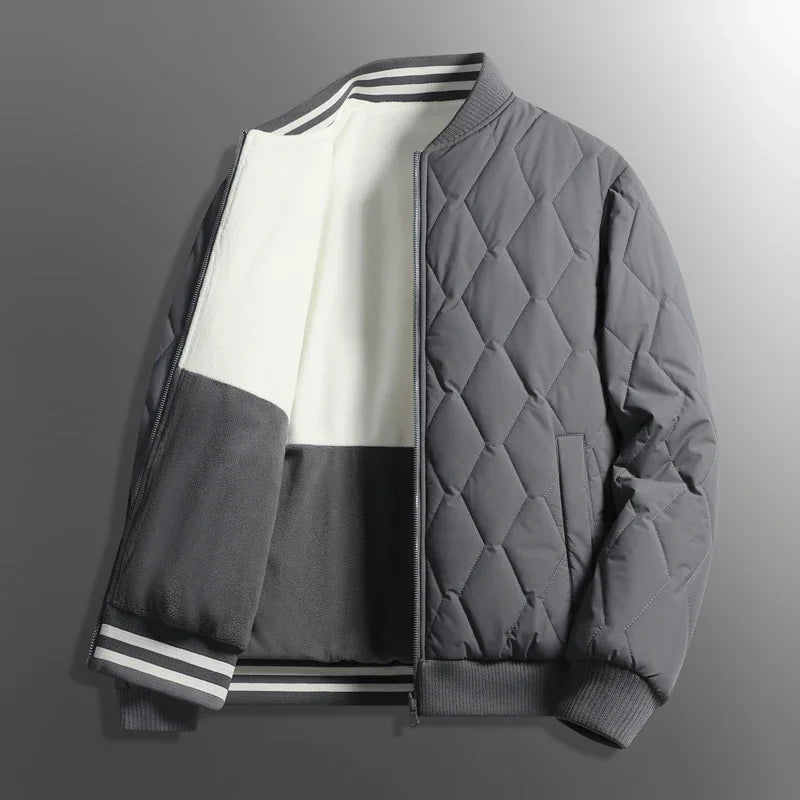 Modische Wende-Winterjacke für Männer, vielseitig und warm, perfekt für Herbst- und Wintertage.