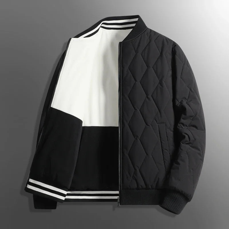 Modische Wende-Winterjacke für Männer, vielseitig und warm, perfekt für Herbst- und Wintertage.