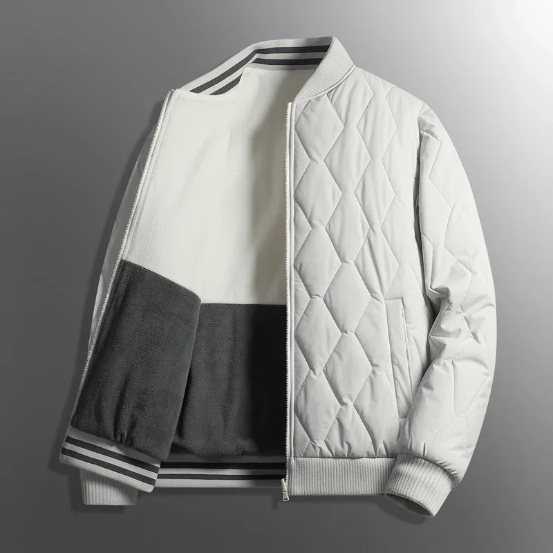 Modische Wende-Winterjacke für Männer, vielseitig und warm, perfekt für Herbst- und Wintertage.