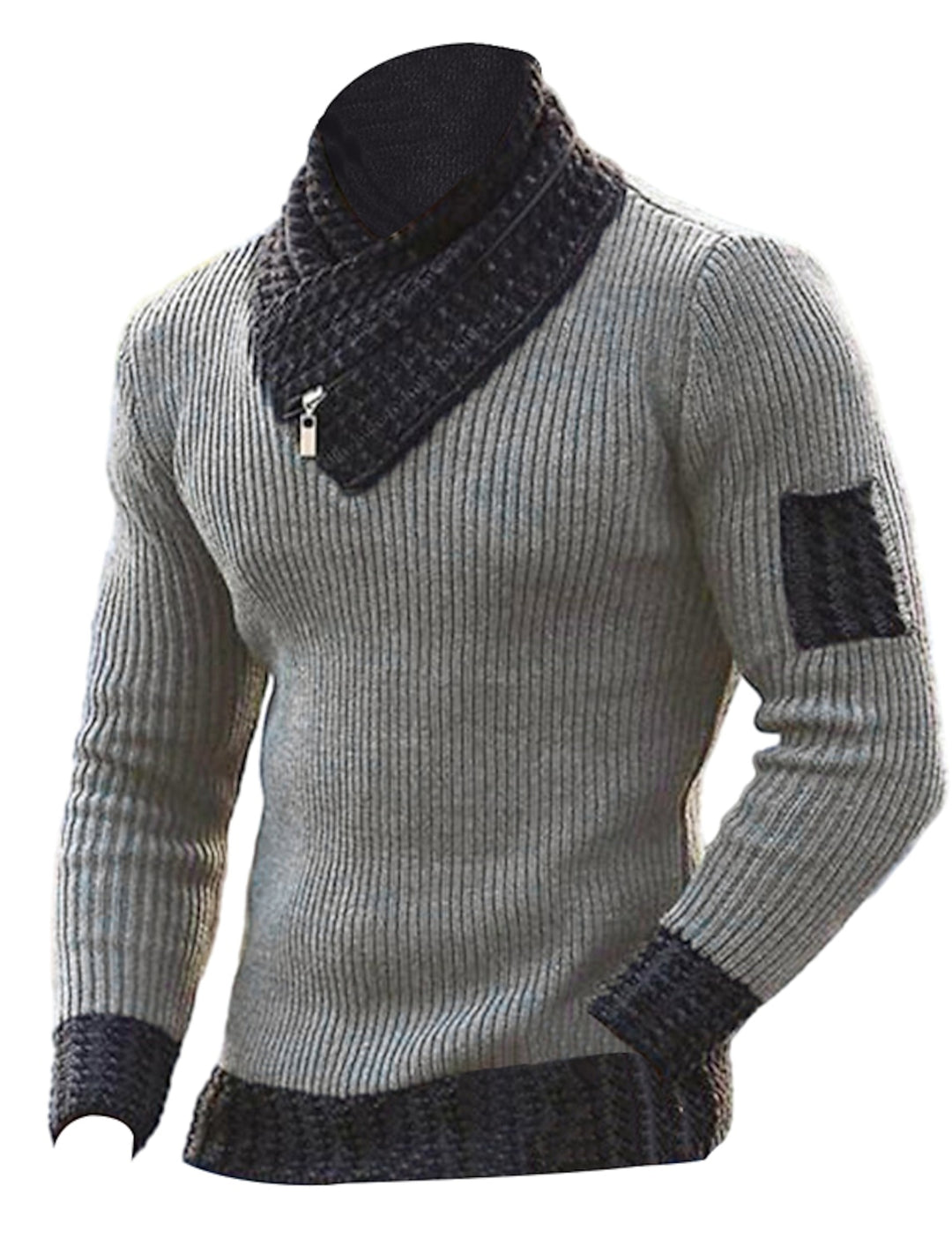 Modischer Rollkragenpullover für Männer, warm und stilvoll für kalte Herbst- und Wintertage.