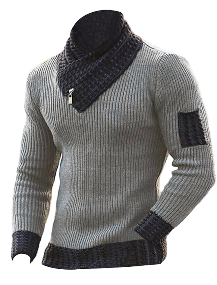 Modischer Rollkragenpullover für Männer, warm und stilvoll für kalte Herbst- und Wintertage.