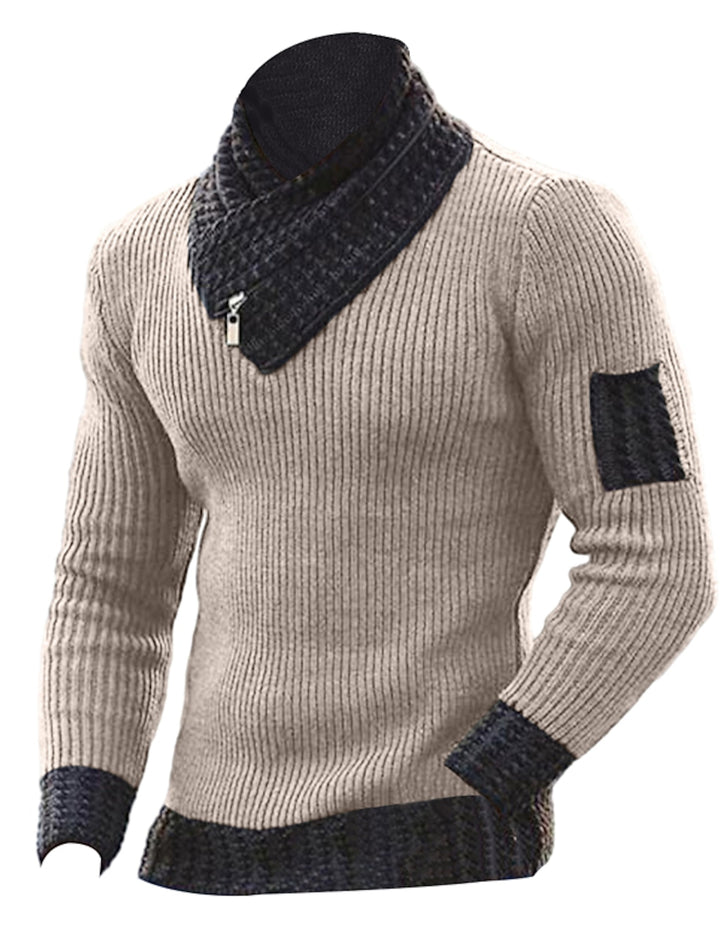 Modischer Rollkragenpullover für Männer, warm und stilvoll für kalte Herbst- und Wintertage.