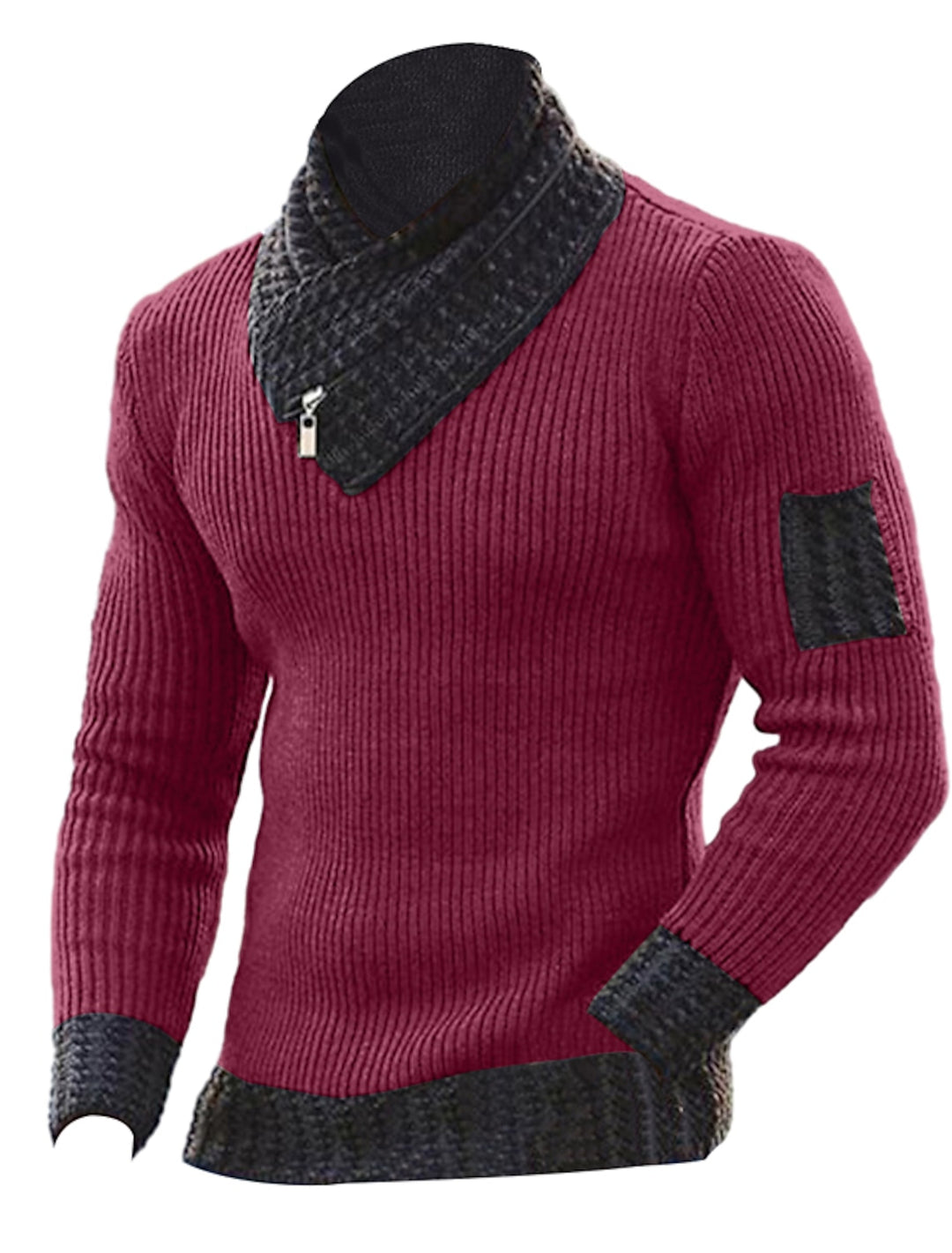 Modischer Rollkragenpullover für Männer, warm und stilvoll für kalte Herbst- und Wintertage.