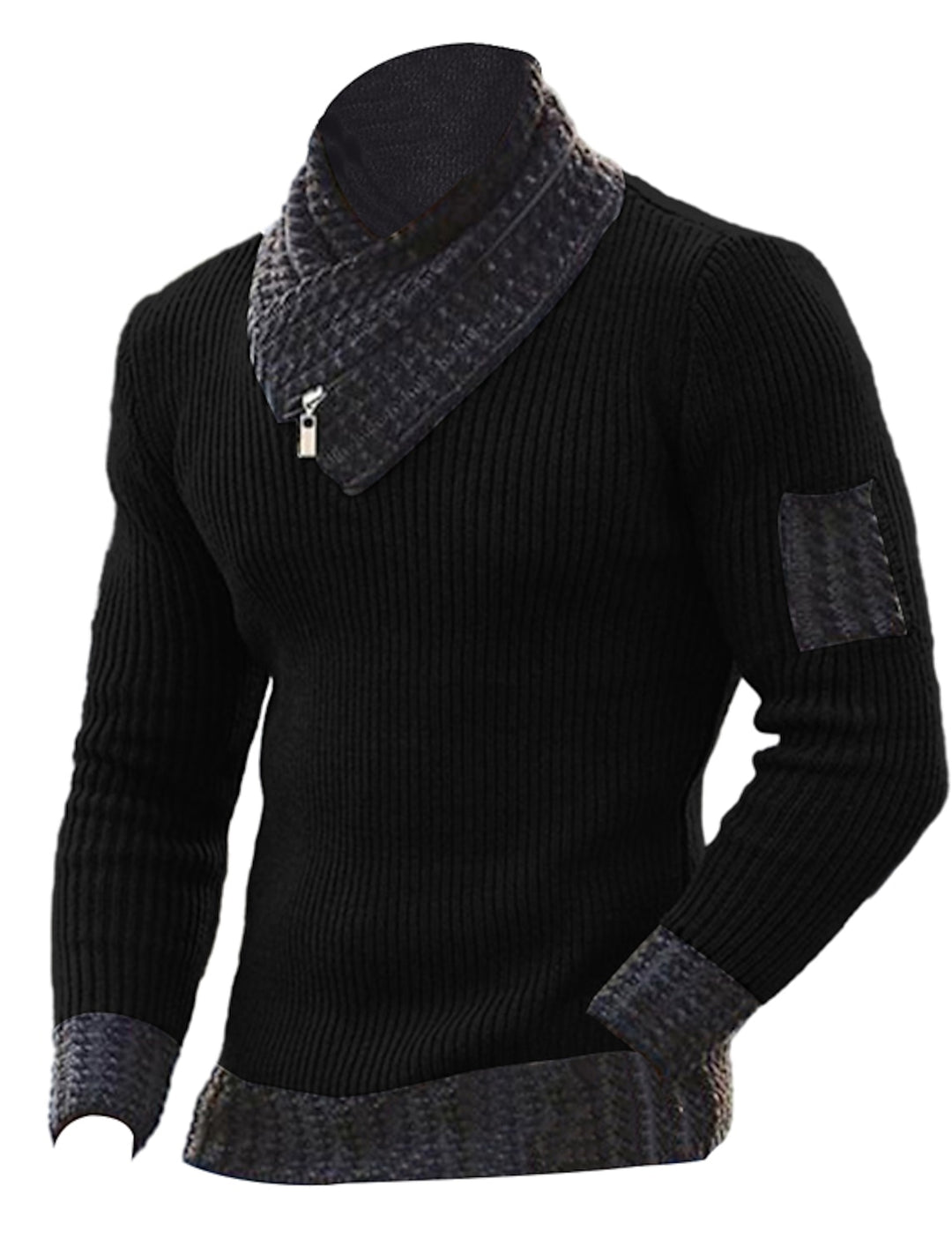 Modischer Rollkragenpullover für Männer, warm und stilvoll für kalte Herbst- und Wintertage.