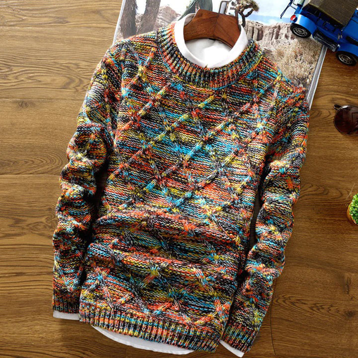 Modischer Strickpullover für Männer – ideal für Herbst- und Wintertage