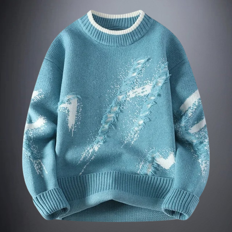 Modischer Strickpullover für Männer, ideal für kalte Herbst- und Wintertage