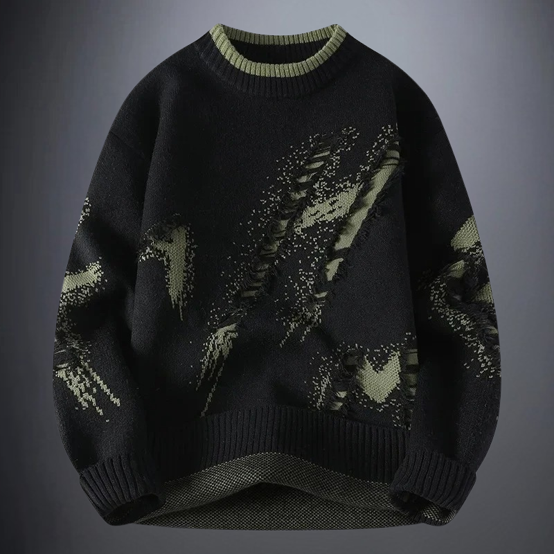 Modischer Strickpullover für Männer, ideal für kalte Herbst- und Wintertage