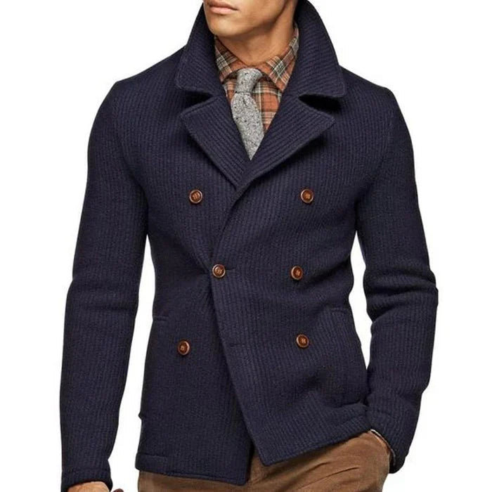 Modischer Vintage-Cordmantel für Männer, warm und stilvoll für Herbst und Winter