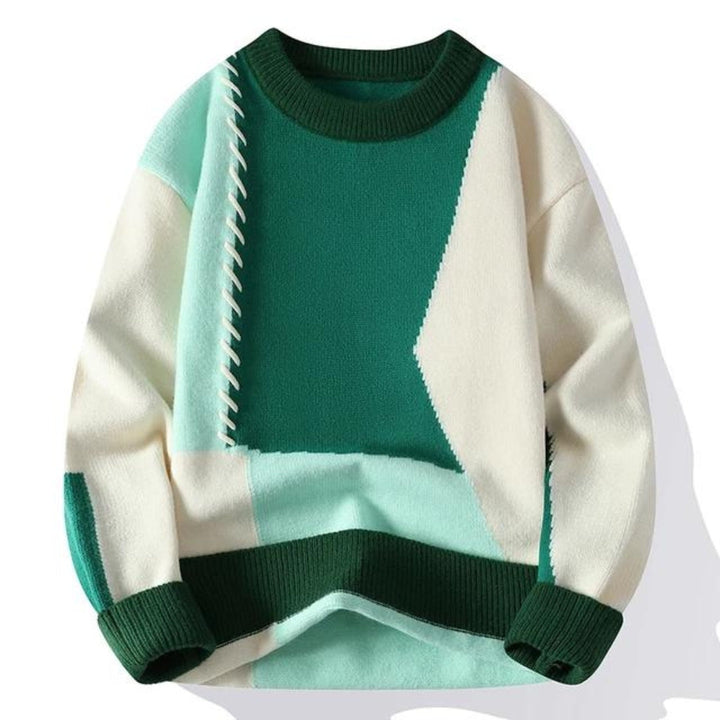 Modischer warmer Pullover für Männer, ideal für kalte Herbst- und Wintertage, mit eleganter Optik und hohem Tragekomfort.