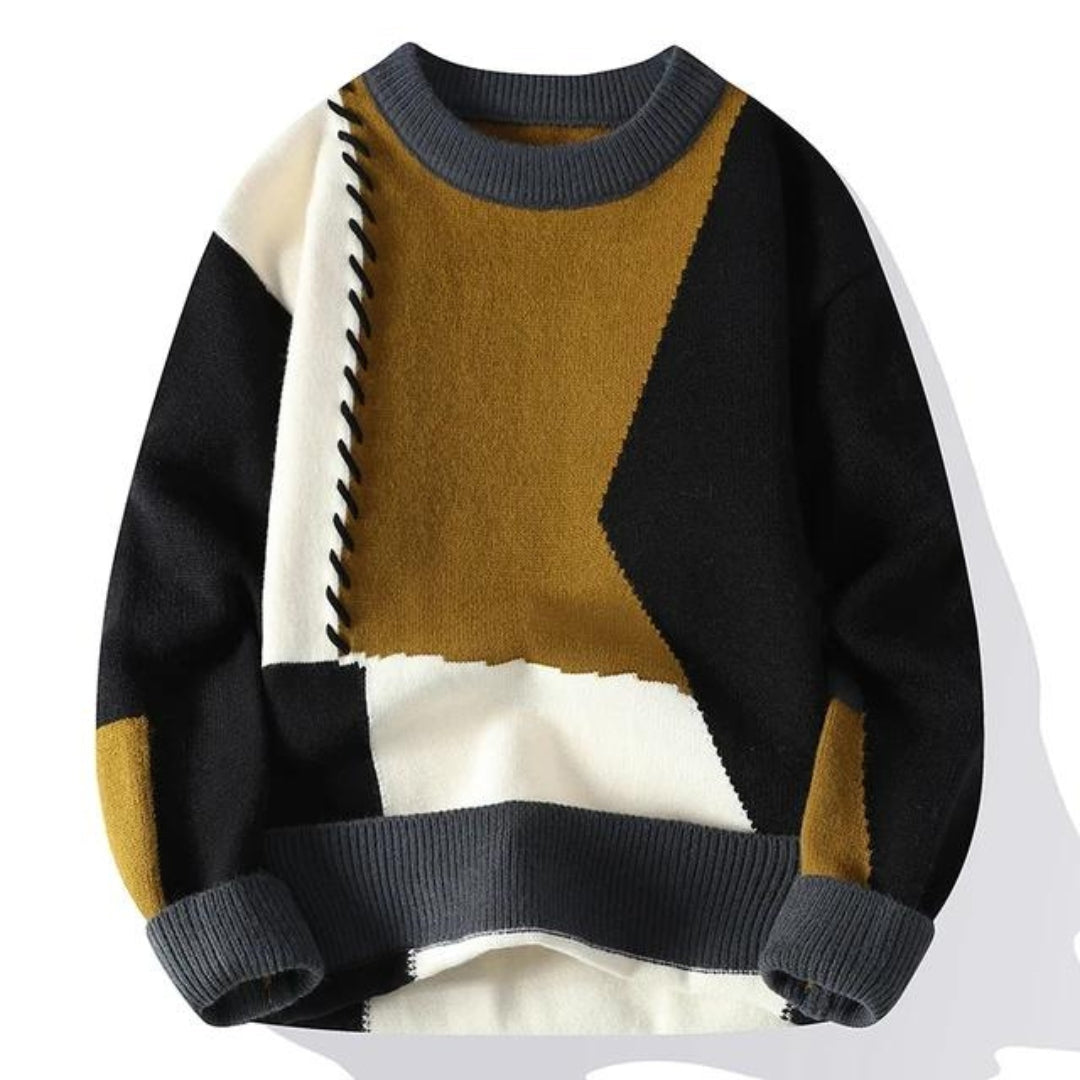 Modischer warmer Pullover für Männer, ideal für kalte Herbst- und Wintertage, mit eleganter Optik und hohem Tragekomfort.