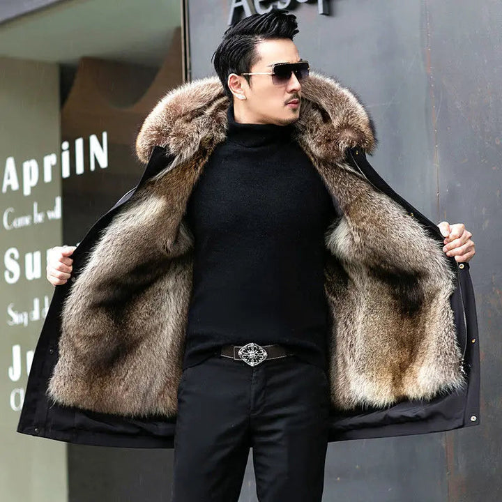 Moderner Winterparka für Männer mit Kapuze, stilvoll und funktional für kalte Tage