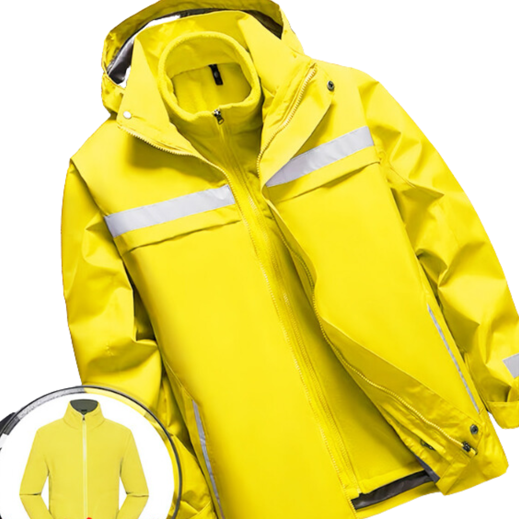 Wind- und wasserdichte Herrenjacke, ideal für Schutz vor Regen und Wind an kalten Tagen