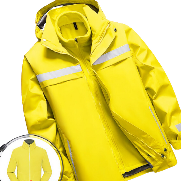 Wind- und wasserdichte Herrenjacke, ideal für Schutz vor Regen und Wind an kalten Tagen