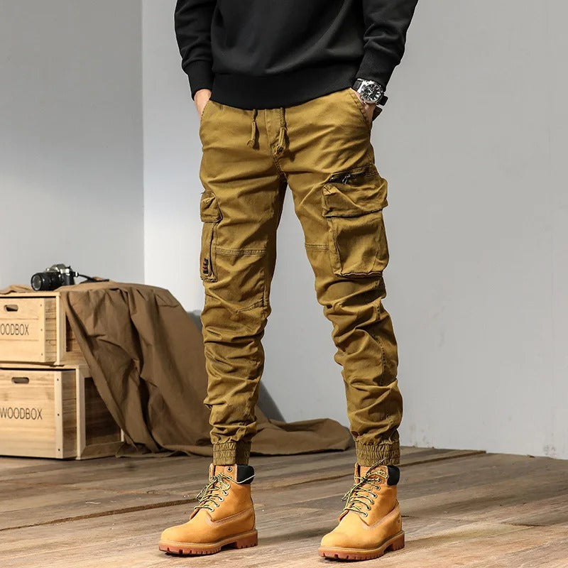 Praktische Sommer-Cargohose mit Kordelzug und leichtem, atmungsaktivem Stoff für Komfort und Funktionalität